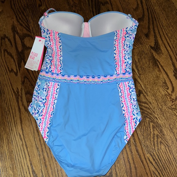Lilly Pulitzer Anthea One-Piece Swimsuit Multi Seaside Shindig size 12 NWT - Picture 11 of 12